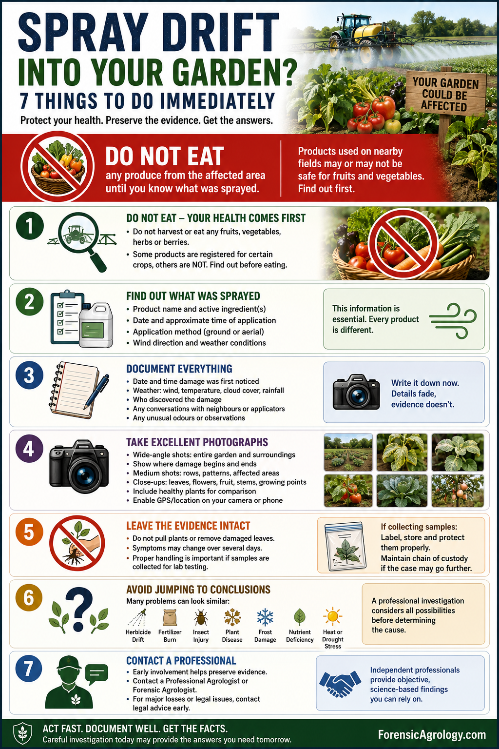 Spray Drift Into Your Garden: What Should You Do?